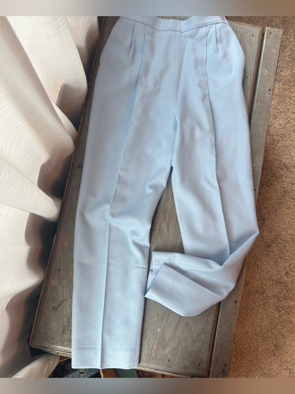 Vintage Pendleton baby blue wool pants | fits like a 0/2